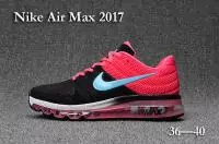 nike air max 2017 multicolor femmes running pink back